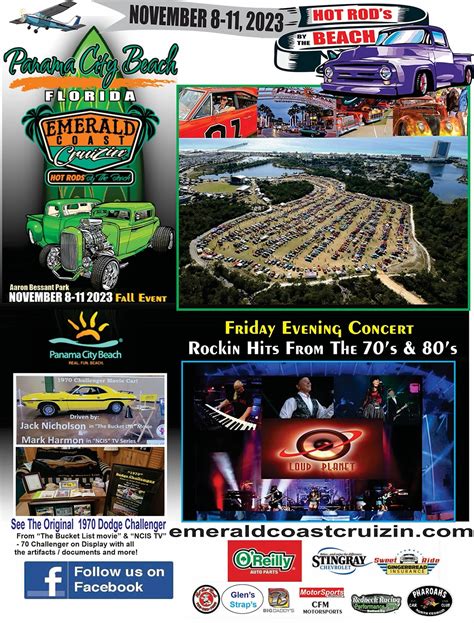 emerald coast cruise 2023 dates|Emerald Coast Cruizin Fall 2023, Aaron Bessant Park, 08 Nov